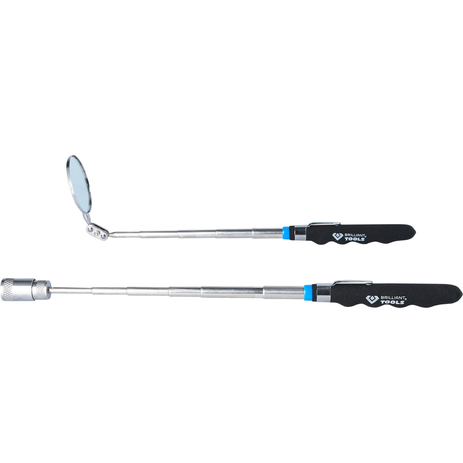 Jeu de miroir télescopique et aimant de levage Brilliant Tools, 2 pièces