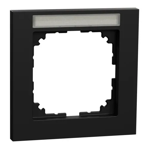 Cadre de finition M-Pure MEG4011-3603 de Merten, 83x83x10,1mm, Thermoplastique, Noir