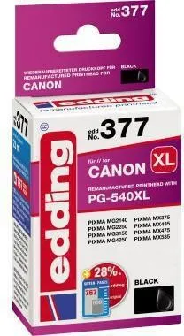 Cartouche d'encre Eding 18-377 Canon No.540XL noir
