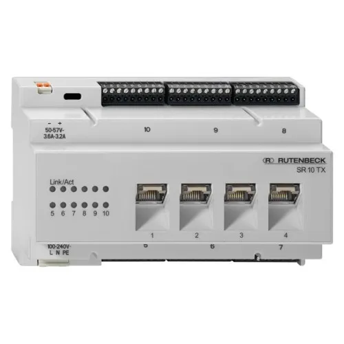 Commutateur Gigabit Rutenbeck SR 10TX GB (23510505), 1000 Mbit/s, gris clair