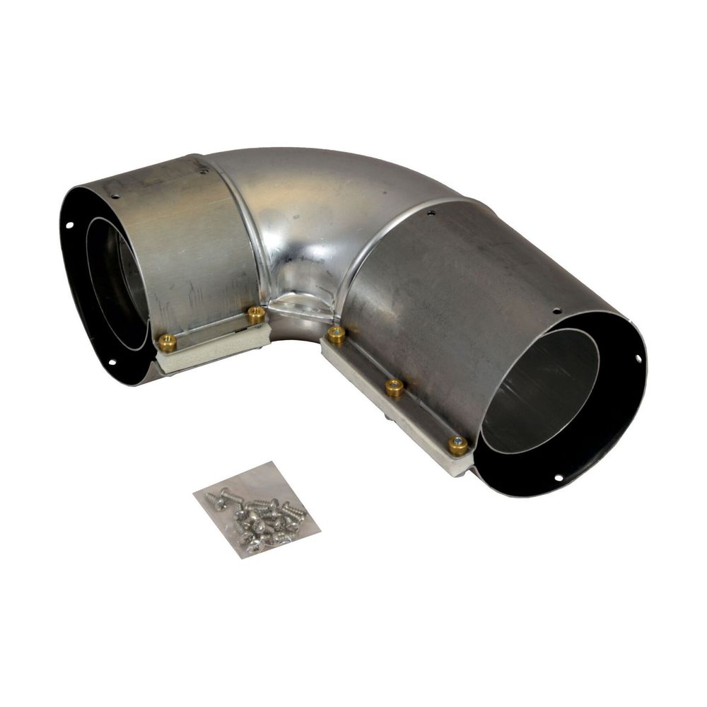 Coude d'évacuation des fumées Wolf DN 63/96 concentrique 90° pour chaudières, 2600050
