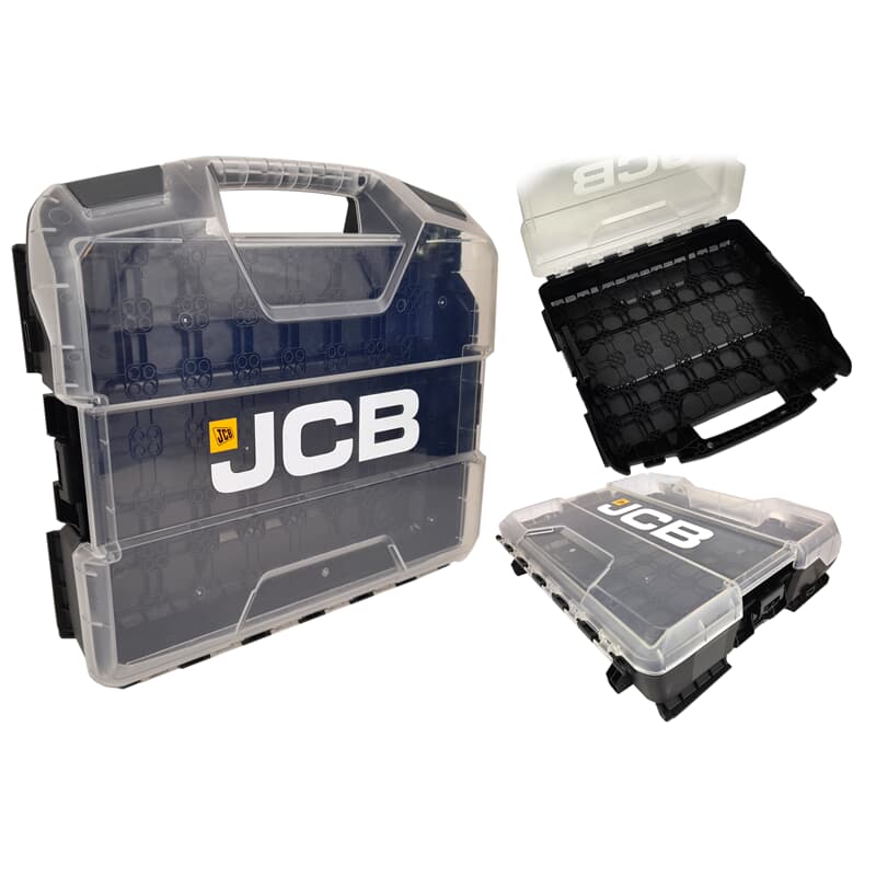 Coffret de rangement Sortimo JCB W-BOXX102 avec couvercle transparent