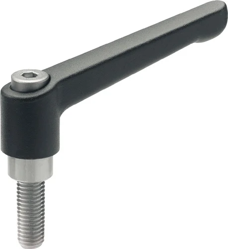 Levier de serrage réglable GANTER GN 300.1 d1 M8mm l1 63mm l2 16mm AG - 300.1-63-M8-16-SW