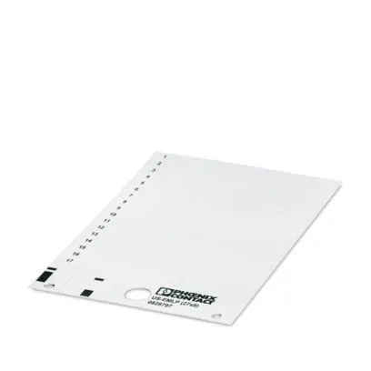 Plaque plastique autocollante Phoenix Contact US-EMLP (27X8)