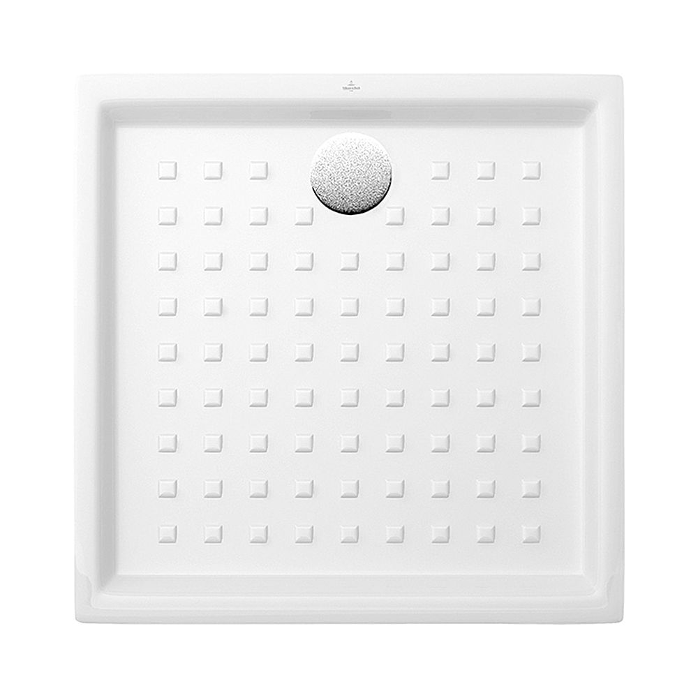 Bac de douche O.novo Villeroy & Boch 900x900x60mm carré encastrable affleurant Blanc Alpin