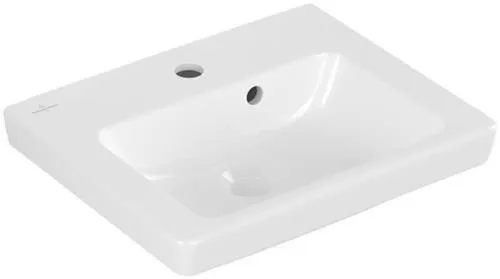 Petit lavabo Villeroy & Boch Subway 2.0 731545 450x370mm rectangulaire 1 perçage avec trop-plein blanc alpin CeramicPlus