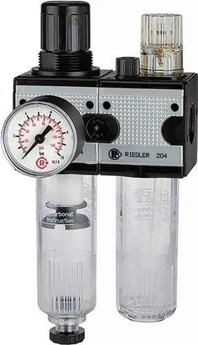 Unité de maintenance Riegler MULTIFIX Filetage G 1/4" HA BG I 2 pièces 1200 l/min Ø 92,8 mm