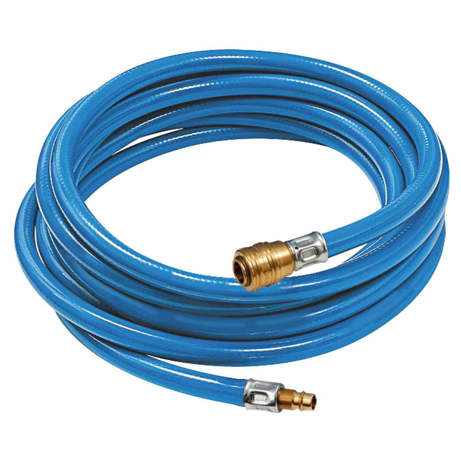 Kit de tuyau d'air comprimé en PVC souple RIEGLER, diamètre intérieur 6,3 mm, diamètre extérieur 11 mm, longueur 10 m, raccord rapide DN 7,2
