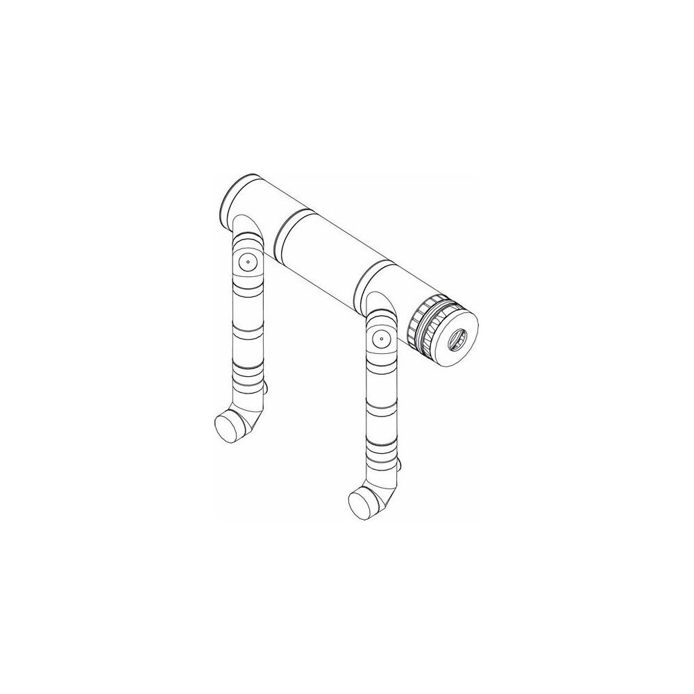 Kit de base Buderus Kaskade GB402, DN 300, 2x GB402, collecteur DN 300, acier inoxydable