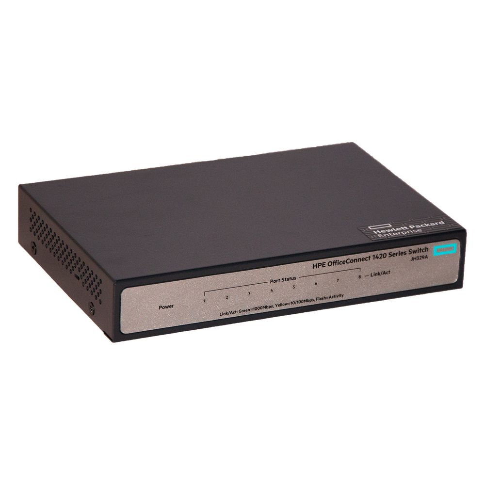 Novelan Switch NWS 8 pour installations combinées, 8 ports, commutateur réseau avec connexions RJ45