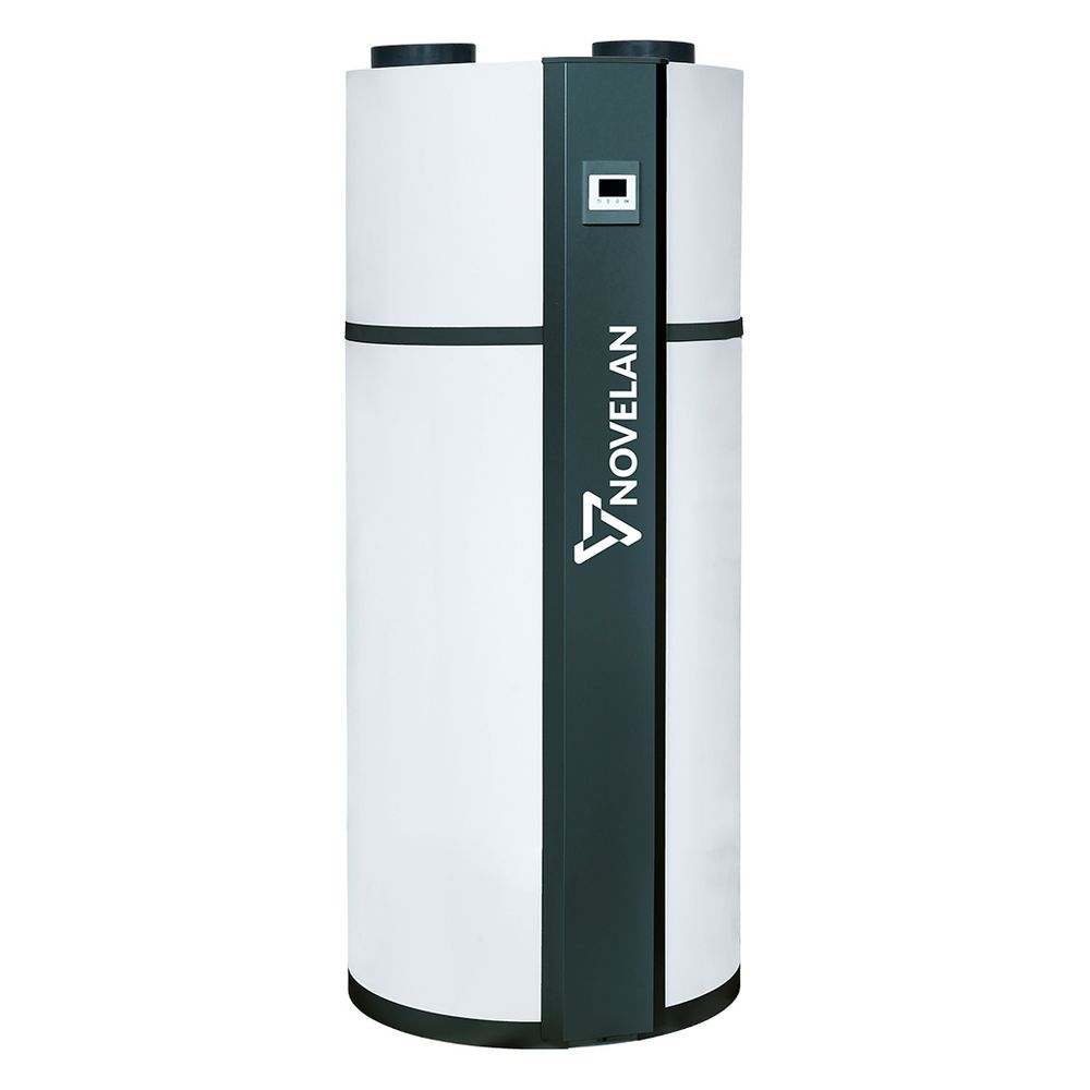 Pompe à chaleur eau chaude sanitaire Novelan BW-S19, 2,1 kW à A7/W10, R134a, ballon 190 L, compatible PV, solaire