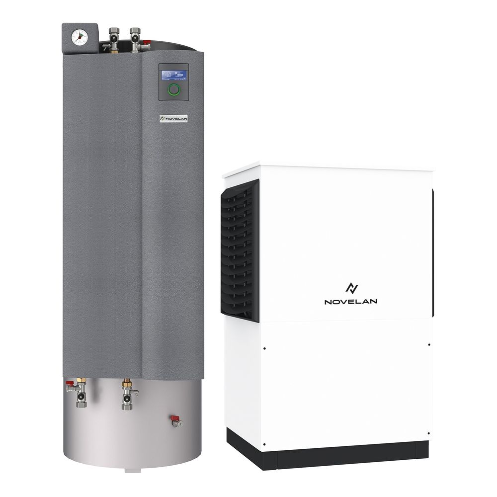 Pompe à chaleur air-eau Novelan LAV 12-HSV 12.1, 4,6 kW à 10,3 kW à A2/W35, R410A, 400 V, incl. refroidissement, extérieur, régulée en fréquence
