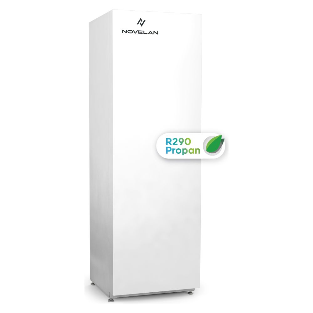 Pompe à chaleur eau glycolée/eau Novelan WSV 6.3H1/3M, 2,45 kW à B0/W35, R290, 230 V, chauffage, intérieur, régulée en puissance, 178 L