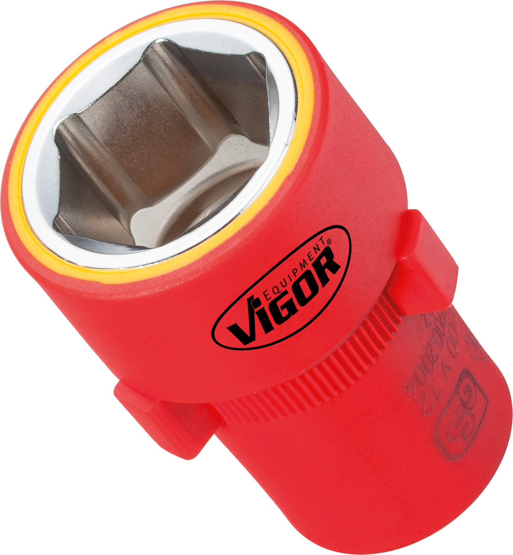 Clé à douille VDE VIGOR, 1/2 pouce, profil hexagonal extérieur