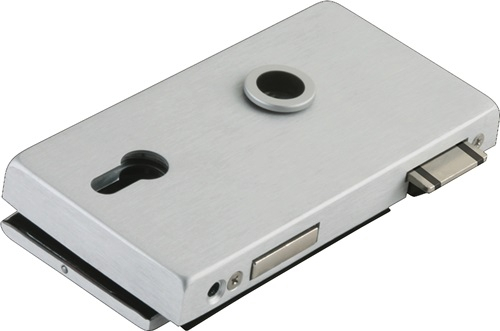 Serrure pour porte en verre dormakaba OFFICE Classic LM argent anodisé PZ DIN gauche - 81128015099