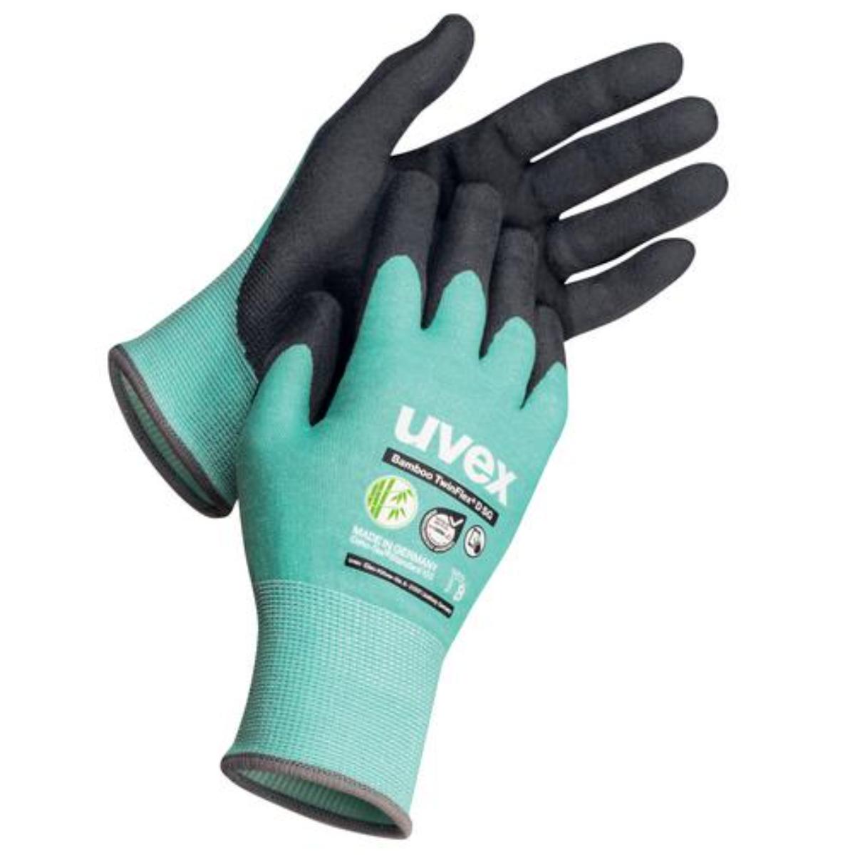 Gant de protection anti-coupure uvex Bamboo TwinFlex D SG