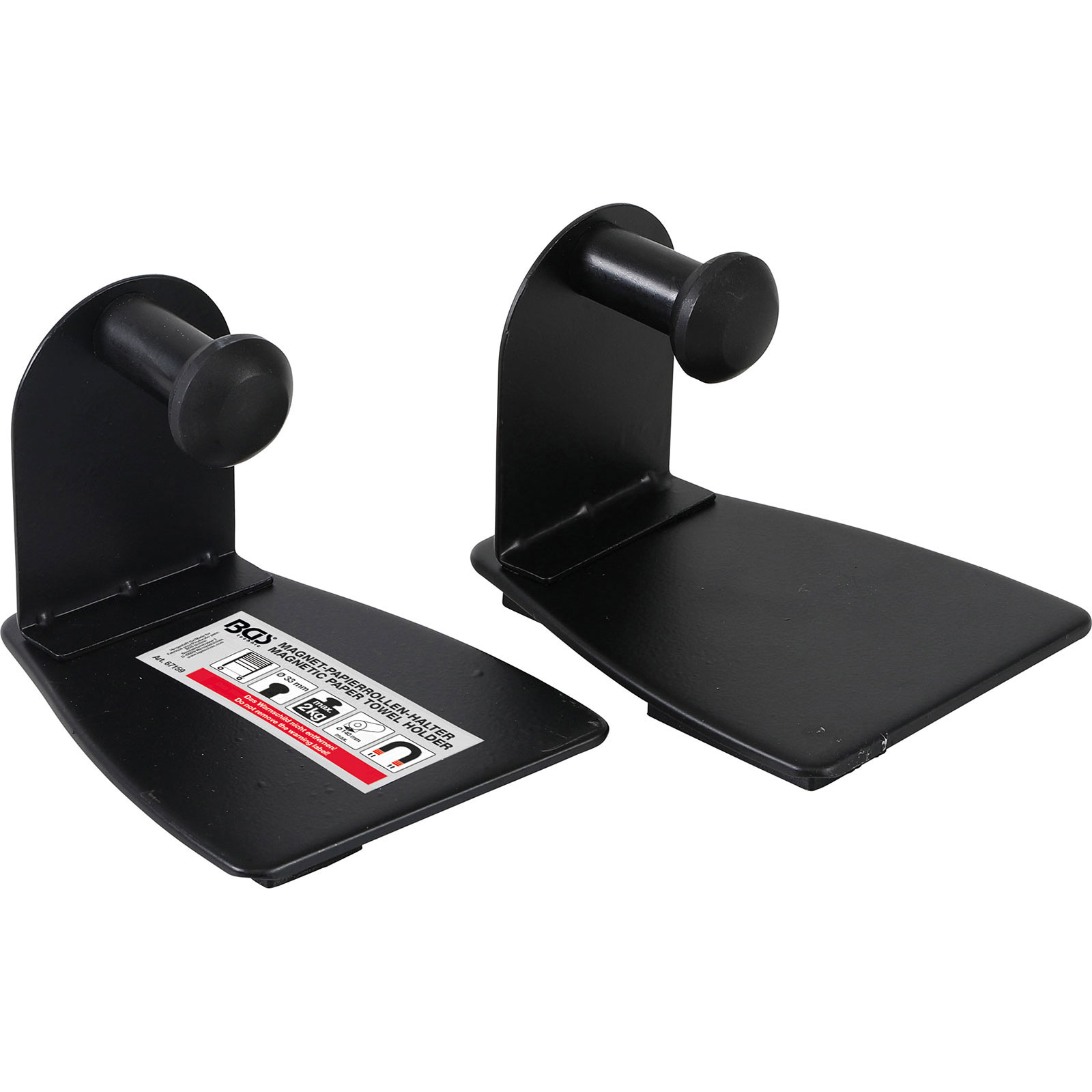 Support à rouleaux magnétique BGS 2 pièces - 67159