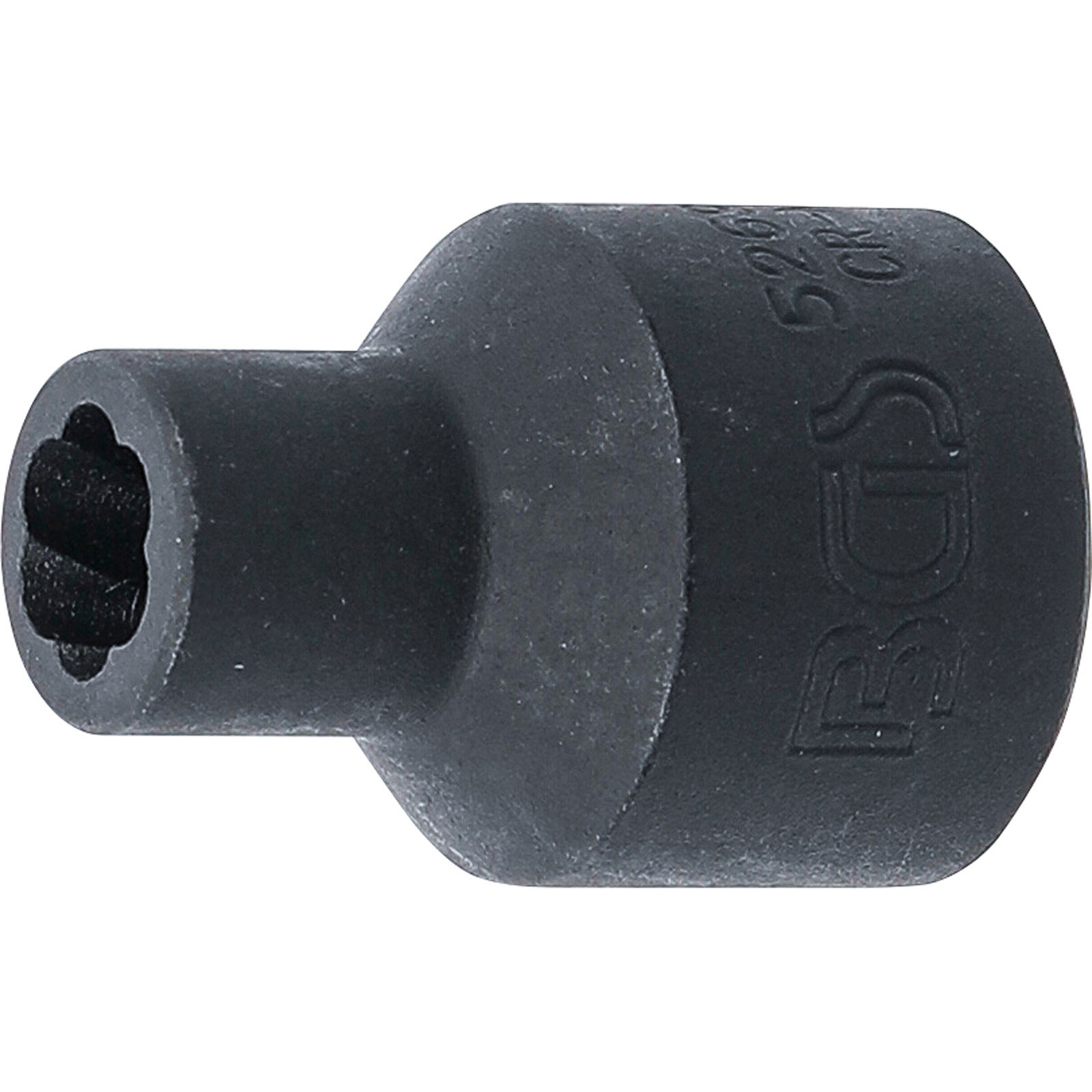BGS Douille à profil spiral pour dévissage / Extracteur de vis à entraînement carré intérieur 12,5 mm (1/2") - SW 8 mm - 5269-8