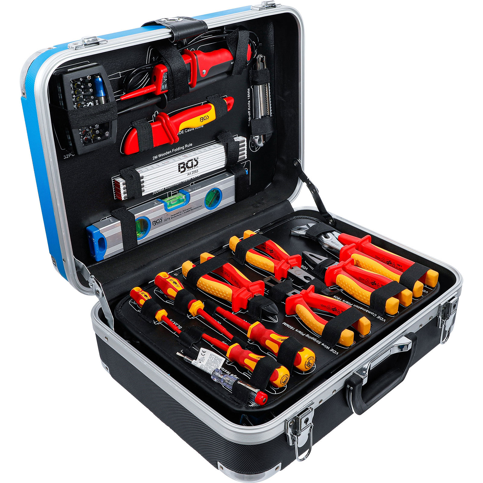 BGS Coffret d'outillage pour électricien 118 pièces - 15503