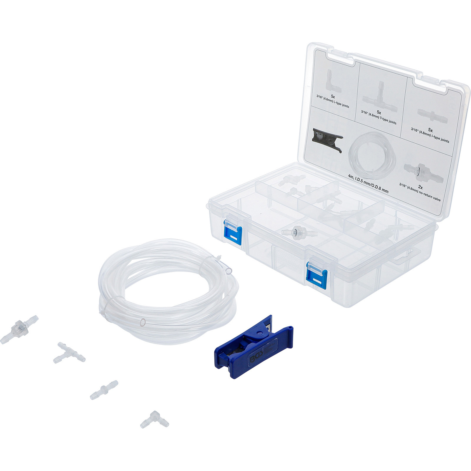 Kit de réparation pour tuyau de lave-glace BGS 19 pièces - 74294