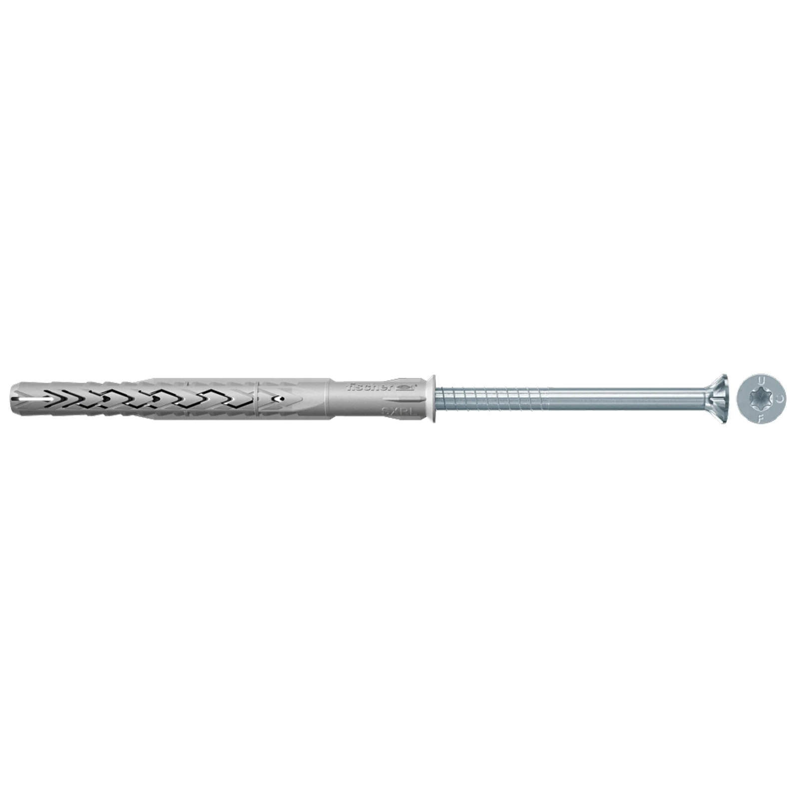 Cheville à long fût SXRL 10x260 T avec vis à tête fraisée Fischer — lot de 50 pièces