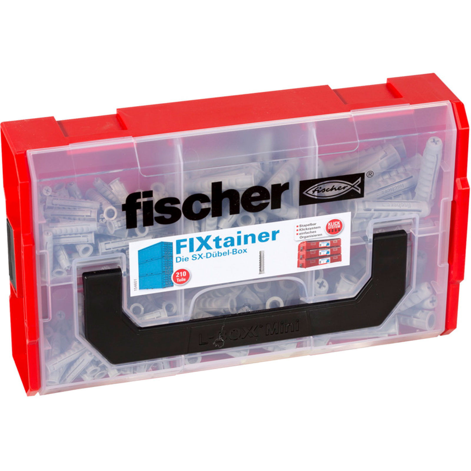 Fischer Kit de chevilles L-BOXX mini SX Plus (210 pièces)