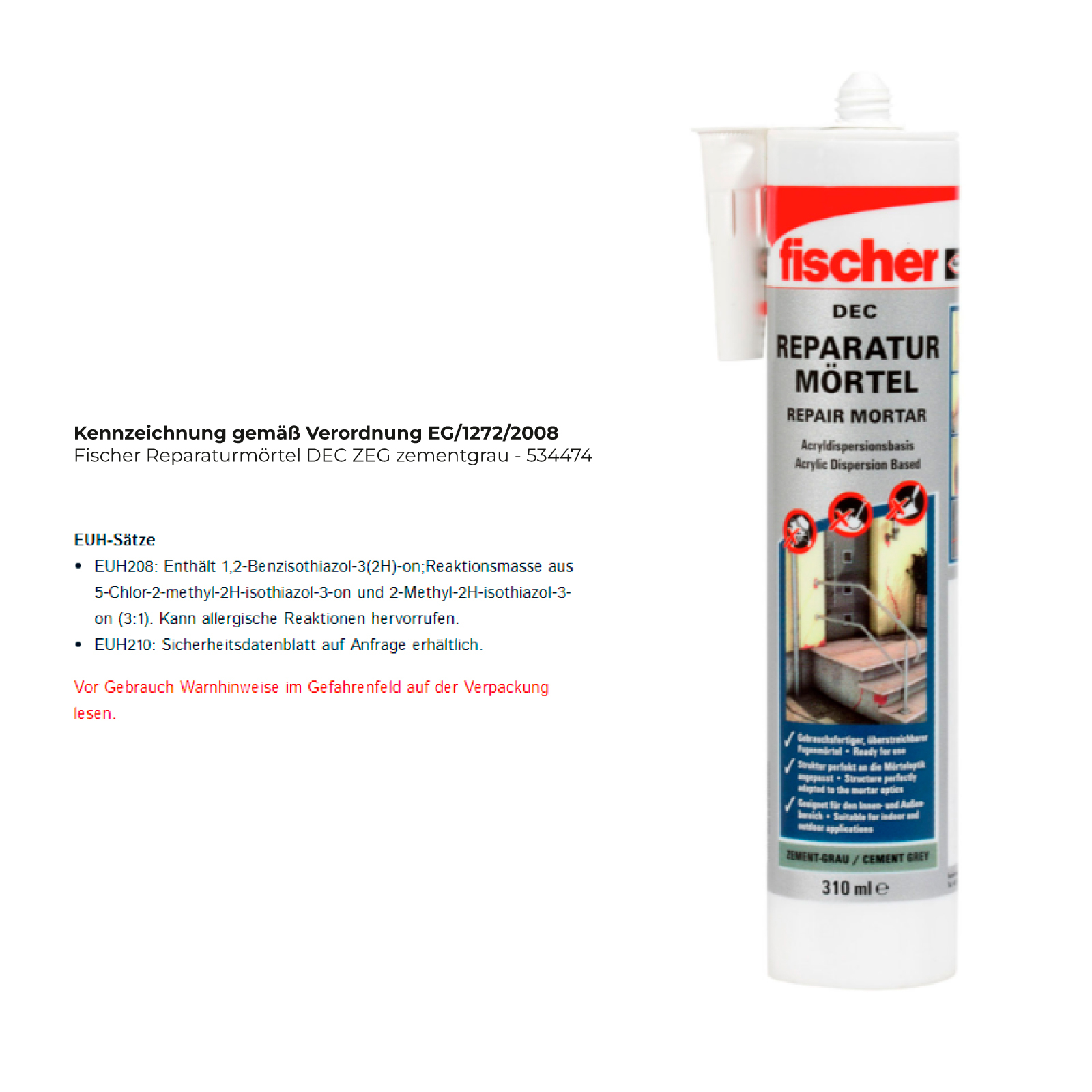 Ciment fischer Express DEC