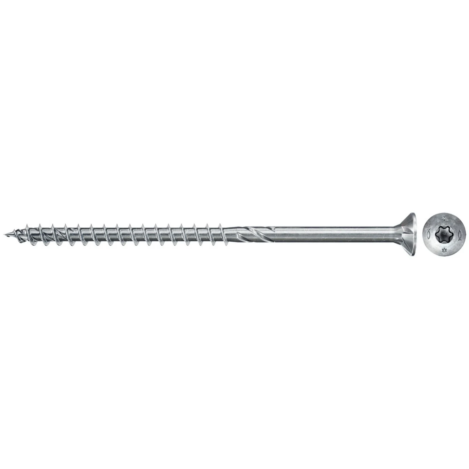 Vis Power-Fast II FPF II CTP 4,5 x 50 mm tête fraisée TX20 à filetage partiel, galvanisée bleue passivée Fischer - 670272 — lot de 200 pièces