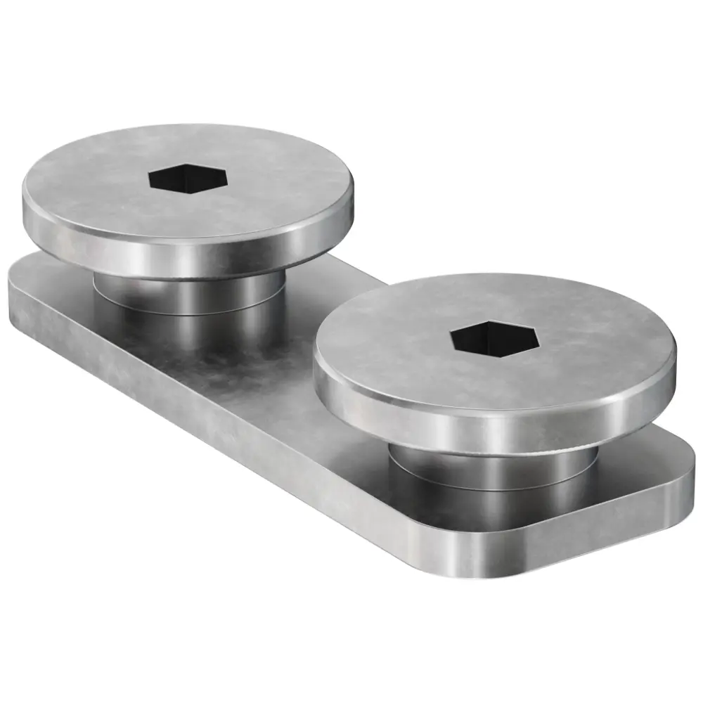 Connecteur double rail FDCC zinklamellenbeschichtet Fischer