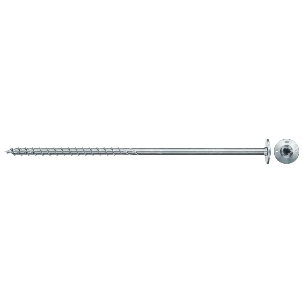 Vis à bois Fischer 8,0 x 180 FPF II WTP BC, tête fraisée, empreinte TX, filetage partiel, zinguée bleue
