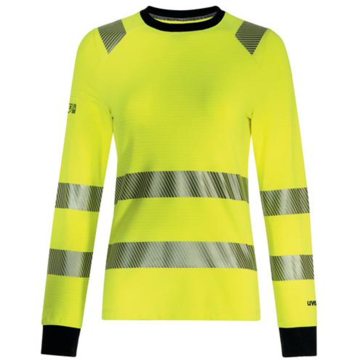 uvex suXXeed multifonction haut visibilité haut à manches longues femme jaune signalétique