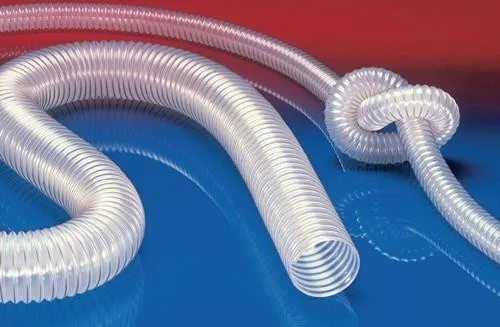 Flexible d'aspiration et de soufflerie Norres PROTAPE® PUR 330 FOOD - Ø int. 250 mm, Ø ext. 258 mm, L. 10 m