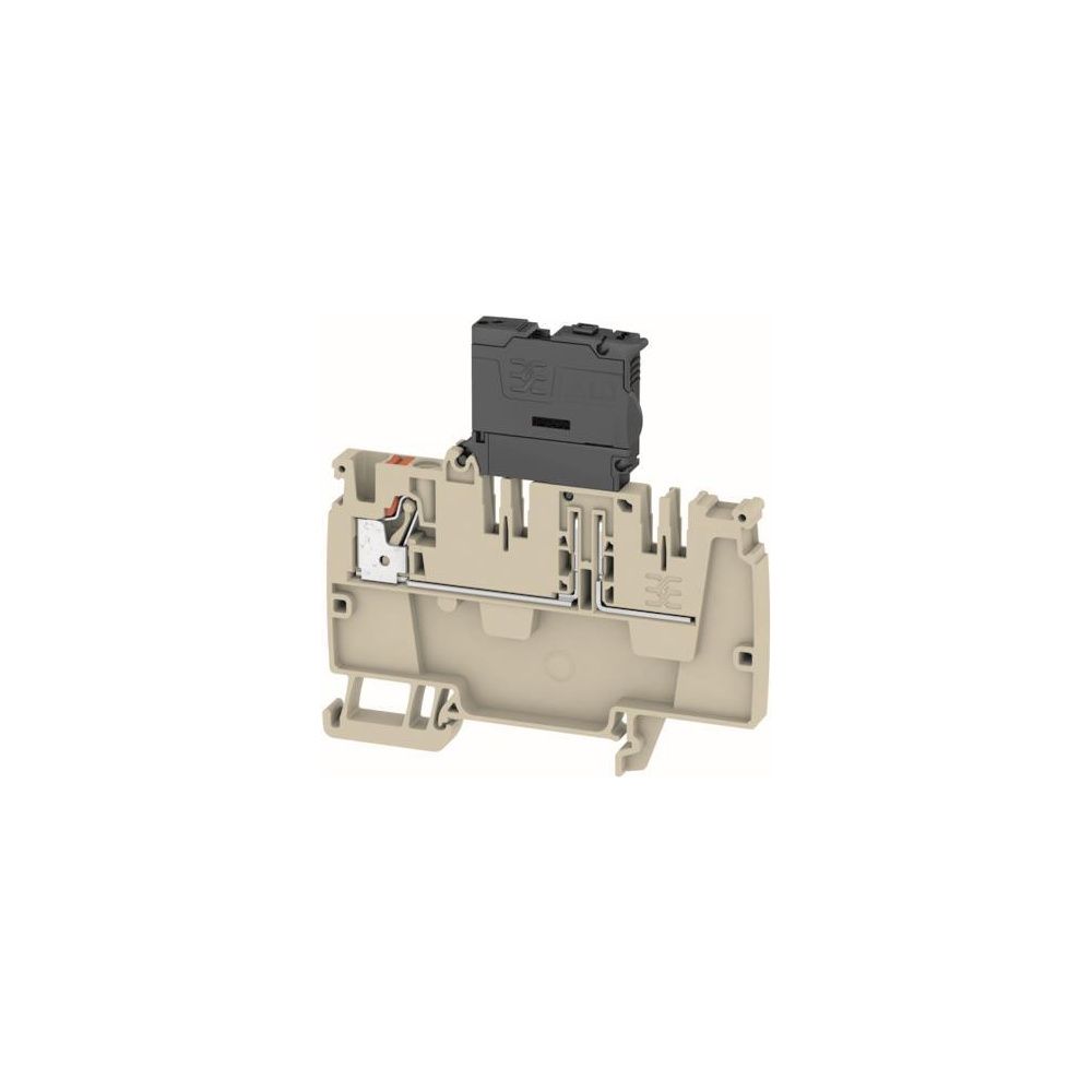 Barrette de distribution Weidmüller série A AAP21 4 FS, 6,3 A, 36 V, 82x6,1x82 mm, Thermoplastique, Beige