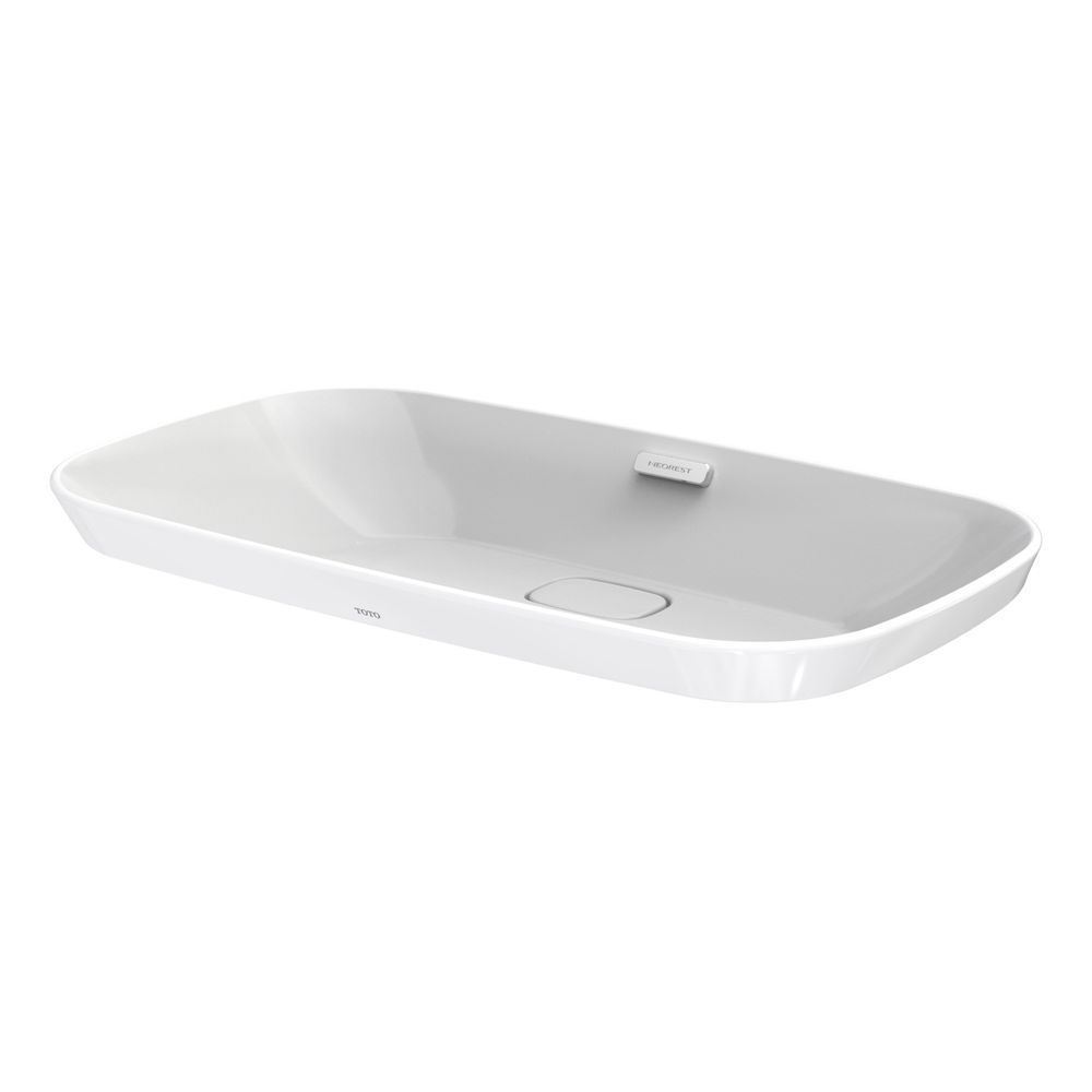 Lave-mains encastré TOTO Neorest, largeur 746 mm, sans trou de robinet, avec trop-plein, céramique Cefiontect, blanc, LW3717HY