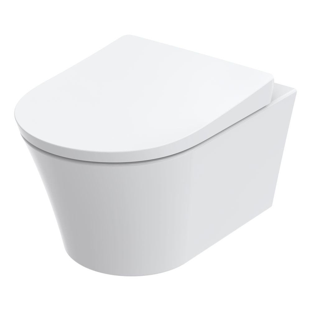 WC suspendu TOTO GP, sans rebord, montage en applique, chasse Tornado Flush, céramique Cefiontect, blanc