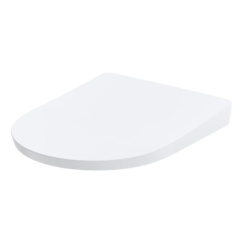 Siège de WC TOTO GP extra plat, amovible, avec charnières en acier inoxydable et système d'abaissement automatique, résine urée, blanc, TC524EU