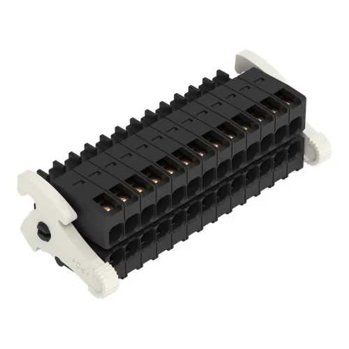 Barrette à ressort WAGO 1 conducteur, 2 rangées, 713-1107/037-047