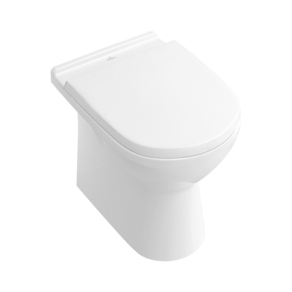Villeroy & Boch WC à chasse profonde O.novo 360x560x400mm Ovale sur pied Sortie horizontale Blanc Alpin