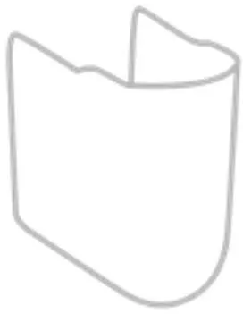 Villeroy & Boch Colonne O.novo 165x140x690mm Blanc Alpin CeramicPlus