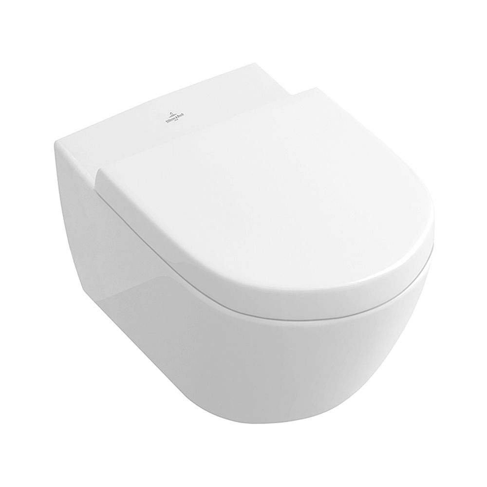 Villeroy & Boch WC suspendu Subway 2.0 à chasse directe 370x560x365mm ovale sortie horizontale blanc alpin
