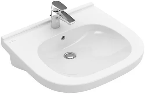 Lavabo Villeroy & Boch ViCare 555x540mm oval 1 trou sans trop-plein Blanc Alpin CeramicPlus