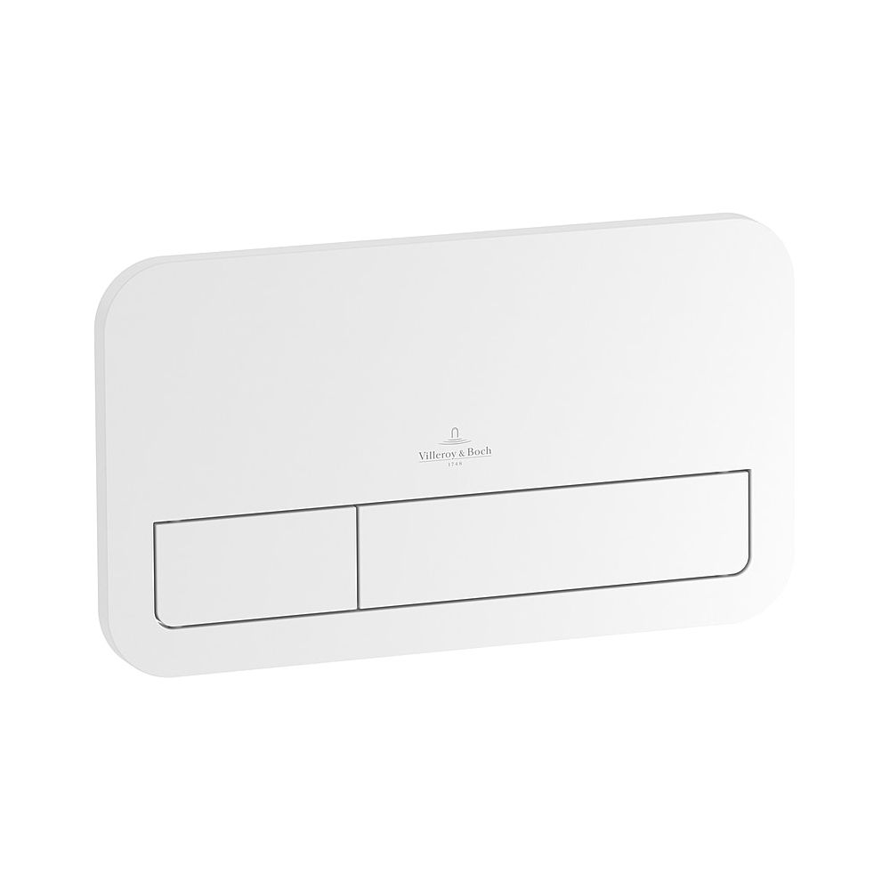 Villeroy & Boch Plaque de commande WC ViConnect 145x62x253 mm 2 volumes blanc