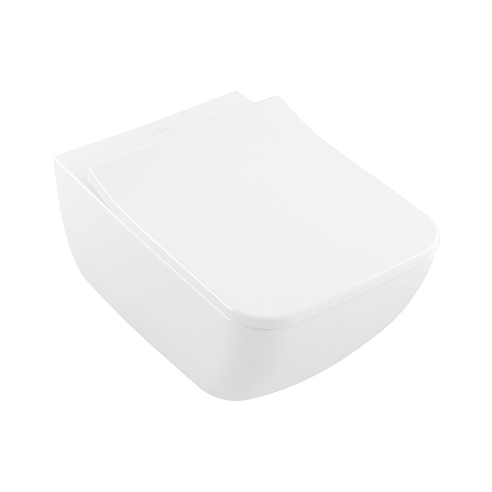 Pack Villeroy & Boch Combi-Pack Venticello RS 375x560x330 WC suspendu rectangulaire sortie horizontale Direct-Flush blanc Alpin CeramicPlus