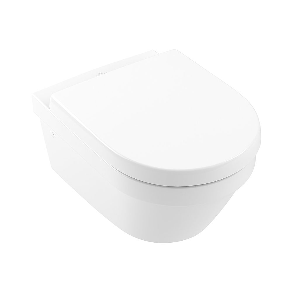 Villeroy & Boch WC suspendu Architectura 370x530x330mm rond sortie horizontale Direct-Flush, Blanc Alpin
