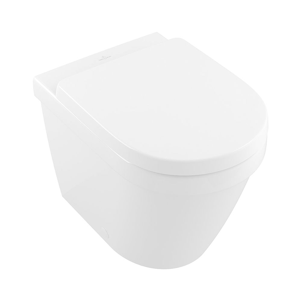 WC à chasse directe Villeroy & Boch Architectura 370x540x400 mm Ovale, version posée au sol, évacuation horizontale, céramique blanc alpin CeramicPlus
