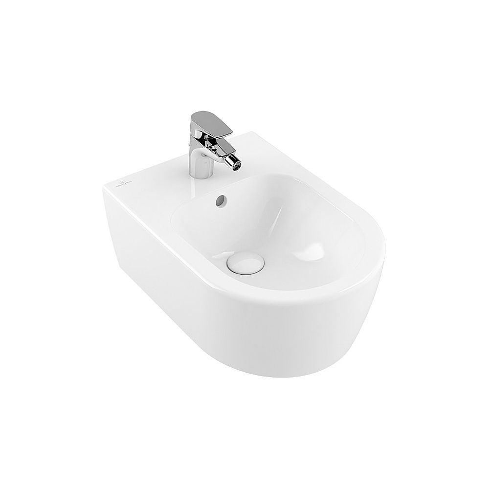 Villeroy & Boch Bidet Avento 530x370x215 mm ovale mural blanc Alpin CeramicPlus