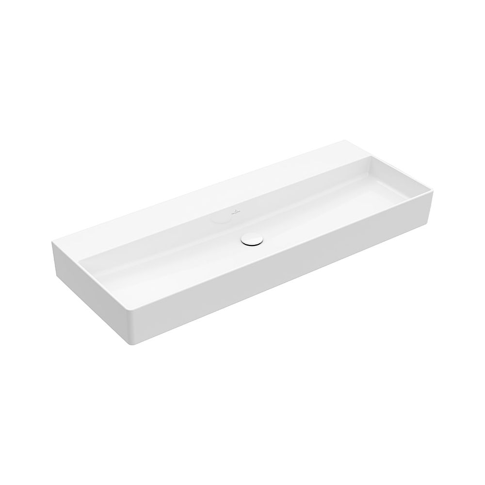 Lavabo Villeroy & Boch Memento 2.0 1200x470mm rectangulaire sans trop-plein poncé blanc alpin