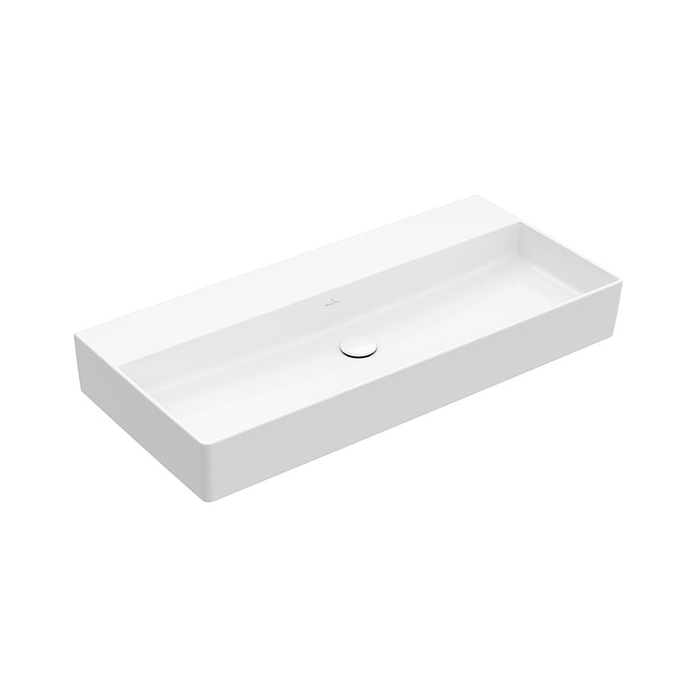 Lavabo Villeroy & Boch Memento 2.0 1000x470mm rectangulaire sans trop-plein poncé blanc alpin