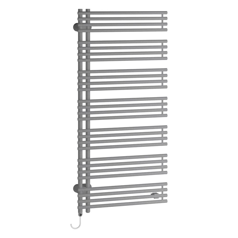 Radiateur électrique design Kermi Diveo-E 1700x46x450 mm raccord WRX à droite 800W, métallisé argent brillant