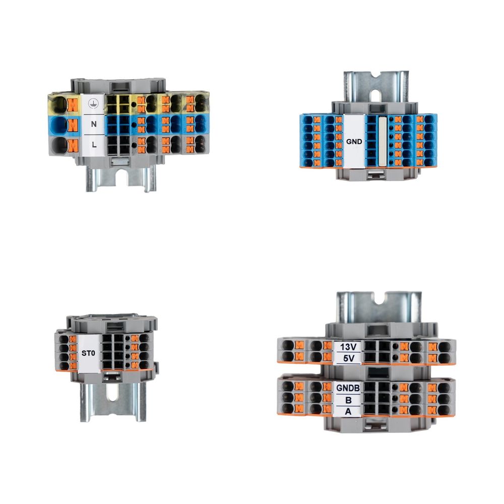 Pince de passage Kermi 2 conducteurs 2,5 mm² pour x-change dynamic pro S, M et L, Bleu, W90922
